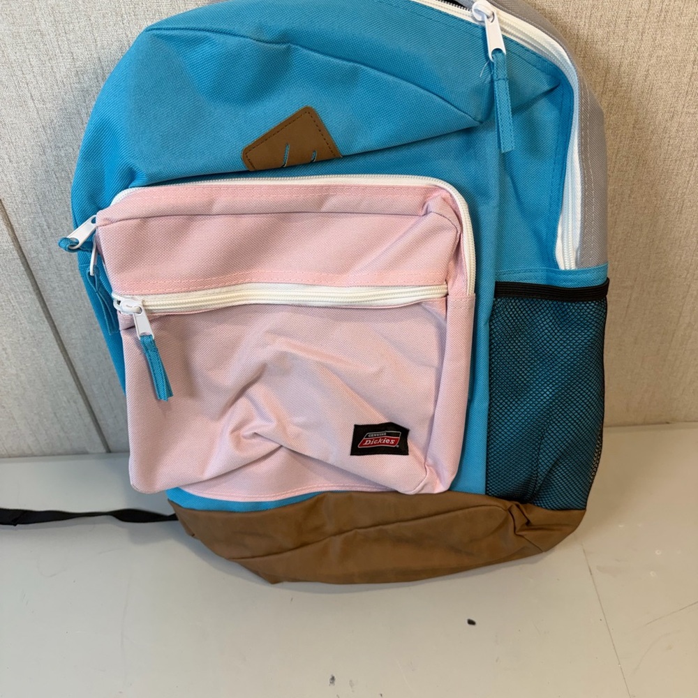 Dickies Varsity Adult & Teen Unisex 17.5 In Backpack Blue & Pink School Travel